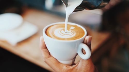 An image uploaded to Strapi called coffee-art